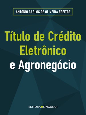 cover image of Título de crédito eletrônico e o agronegócio